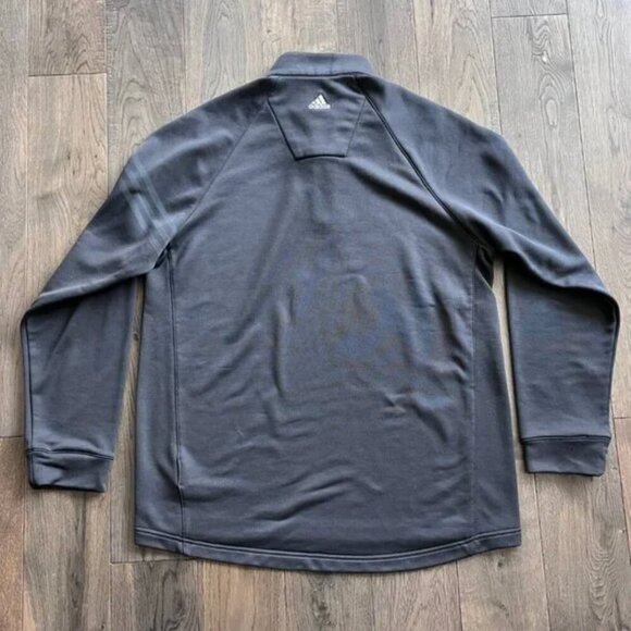 Adidas Climalite Golf 1/4 Zip Pullover Fleece Black Size M Athletic Outdoor - Picture 4 of 8